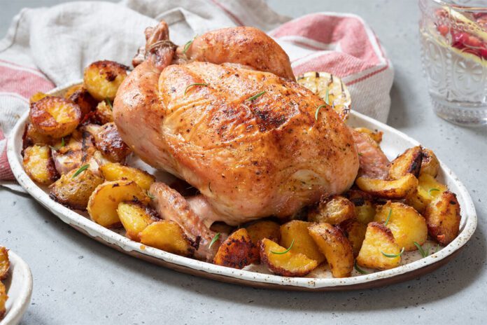 Frango Assado com Batatas